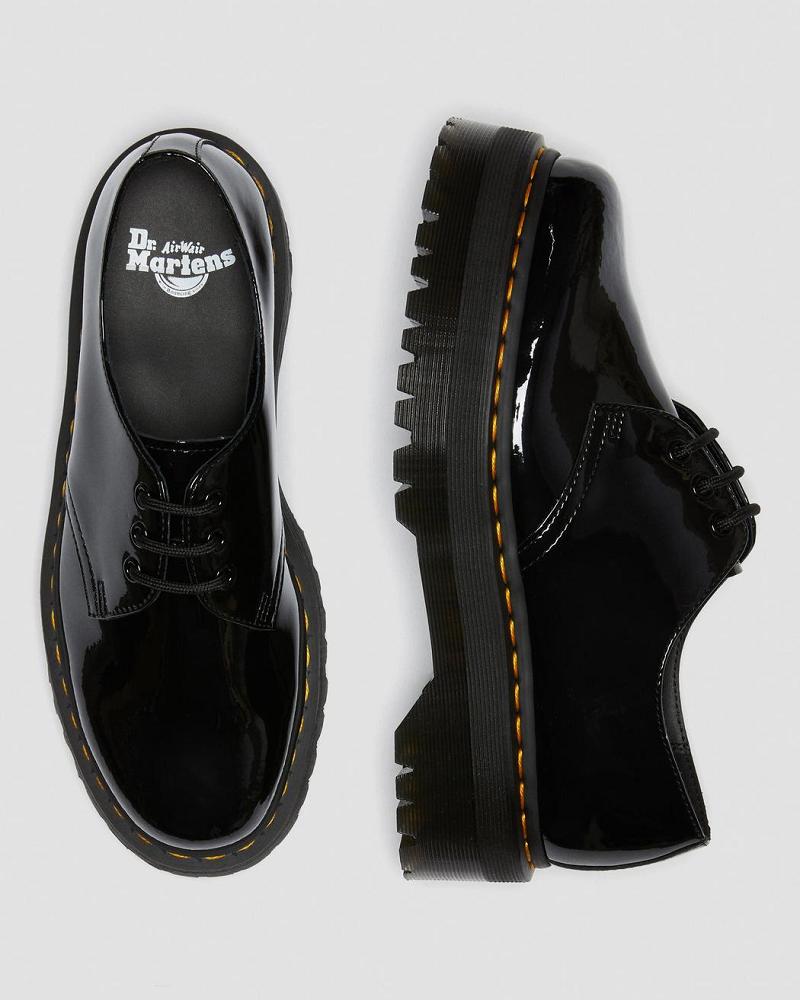 Dr Martens 1461 Lak Leren Platform Oxford Schoenen Dames Zwart | NL 42VRW